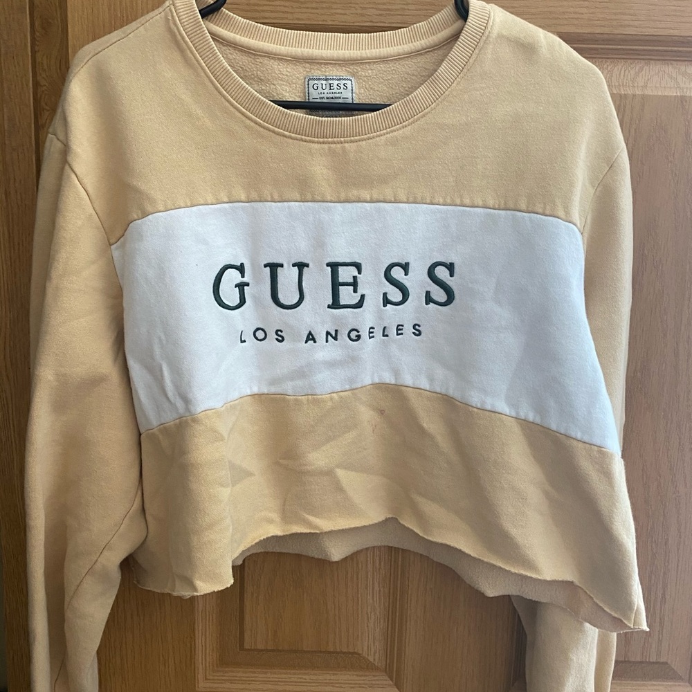 Guess cropped crew neck